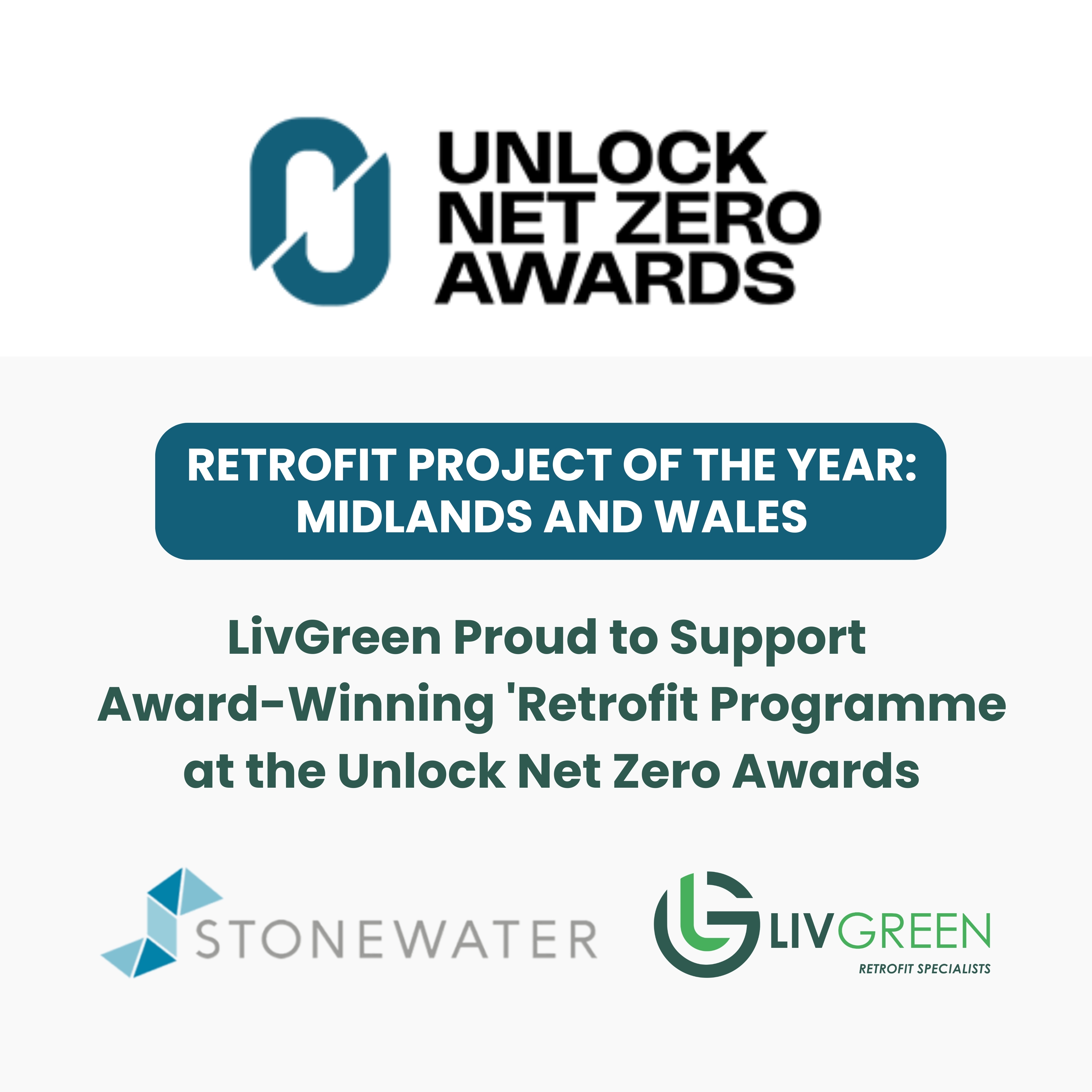 LivGreen Proud to Support Award-Winning Retrofit Programme at the Unlock Net Zero Awards
